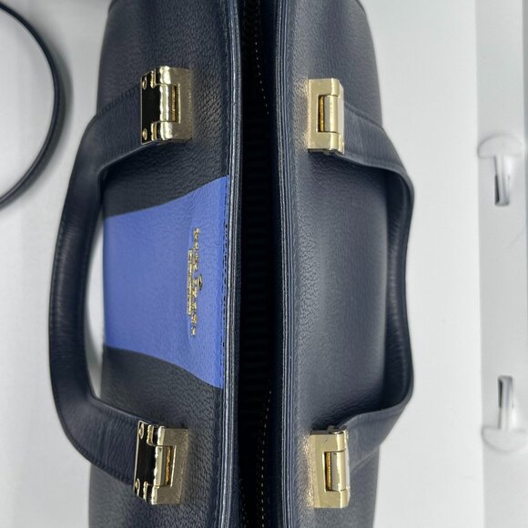 Kate spade 2way navy and light blue stripe EUC Holiday 2016 Collection - Picture 5 of 5